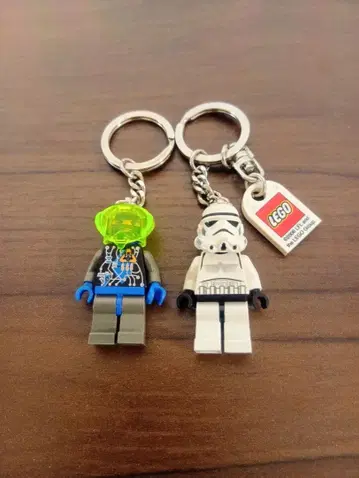 LEGO 미니 피규어 키링 2종 세트