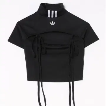 adidas W RIBBON CROP TOP 블랙 JX2537