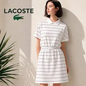LACOSTE 라코스테 보더 피케 셔츠 원피스