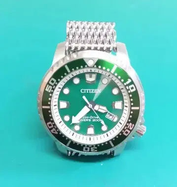 CITIZEN 프로마스터 데이트 그린