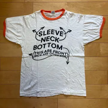 70s 빈티지 챔피온 링거 T셔츠 바터 그런지