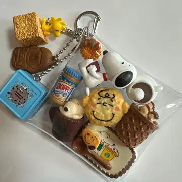 Snoopy 스누피 미니어처 키링 참 세트