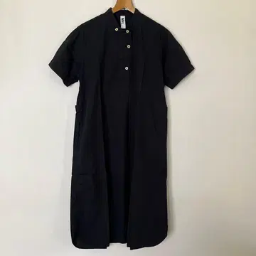 MHL. 반팔 셔츠 원피스 네이비 I