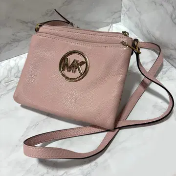 y071115 마이클 코어스 숄더백 가죽 핑크 골드