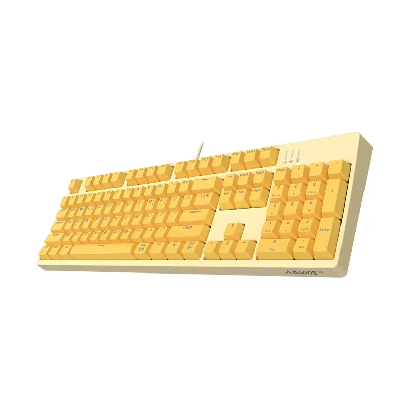 앱코 K660S V2 카일 광축 게이밍키보드 (옐로우)(+키캡)