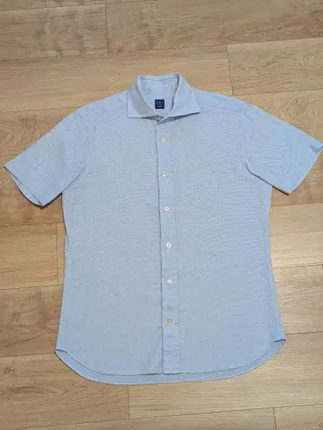 BEAMS F 컷어웨이 셔츠 M 색스 블루