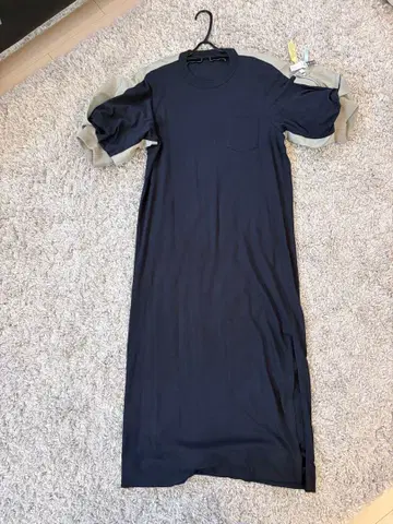 [컨디션 최상] 24SS sacai 사카이 도킹 퍼프 슬리브 맥시 원피스