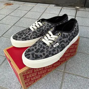 반스 US 기획 오센틱 레오파드 표범 무늬 레오파드 무늬 27.5cm