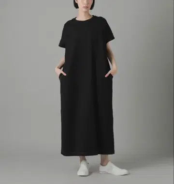 ZUCCa 스티치 저지 원피스 블랙 / M 사이즈