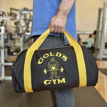 골드짐 GOLD'S GYM 백 블랙/옐로우 컬러 복각 귀중 가방 헬스장