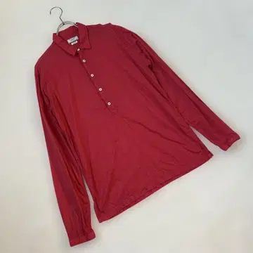 ZARA MAN 풀오버 셔츠 레드 슬림핏