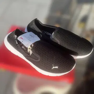 PUMA SoftFoam 슬립온 블랙