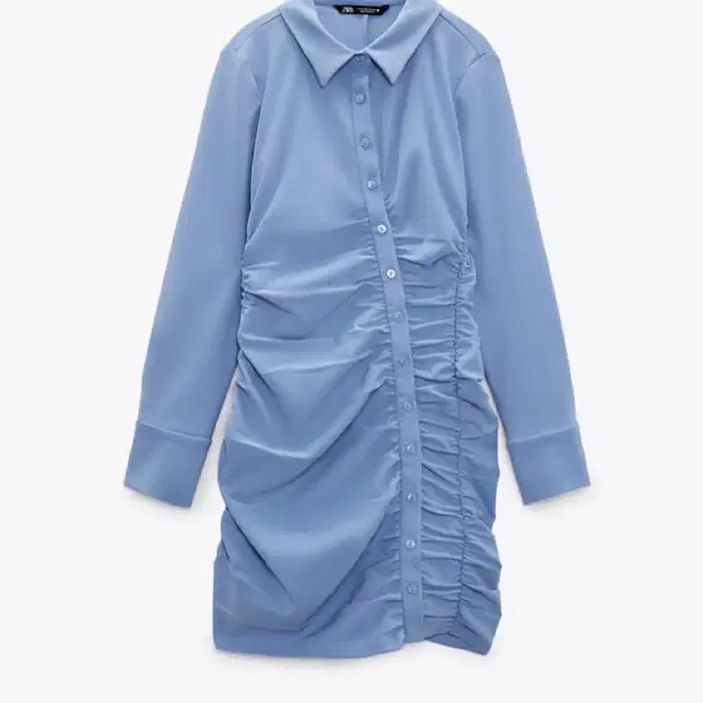 ZARA draped shirt dress