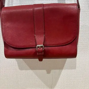 마가렛호웰 레드 가죽 숄더백