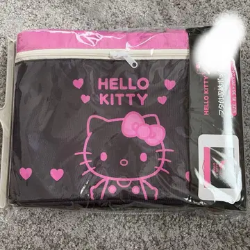 헬로키티 블랙핑크 키티 뚜껑 포함 수납 박스