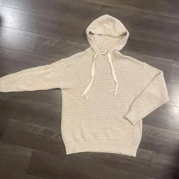 ZARA 니트 후드티 아이보리 M 사이즈