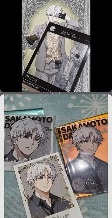 SAKAMOTO DAYS 슬러 X 금박 특전 카드 세트