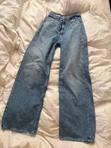 ZARA 와이드 레그 데님 블루