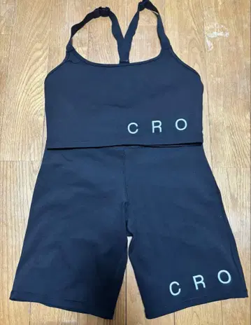 CRONOS 스포츠 웨어 블랙 상하의 세트
