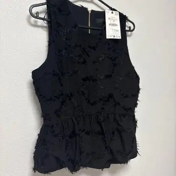 ZARA 프린지 페플럼 상의 M