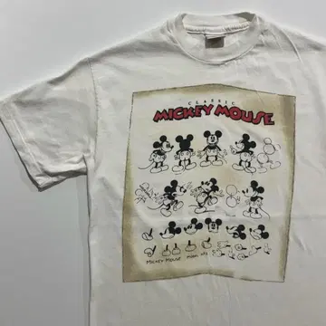 레어 90s 미키 모델 No.1 USA제 디즈니 빈티지 T셔츠