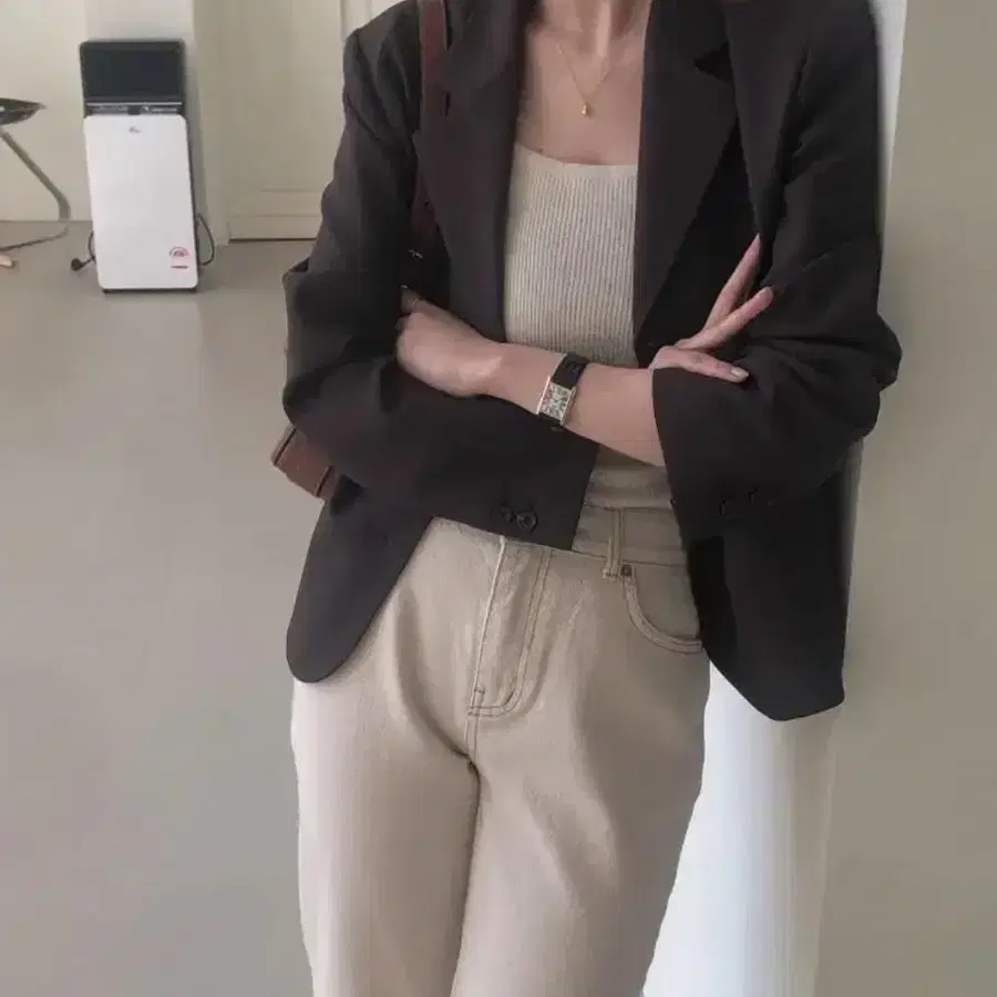 아카이브제이투유 마튼밀스 자켓 다크브라운