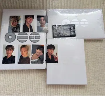 BTS CD 3형태 세트 미개봉 트레이딩 카드 7장 세트 홀더 특전 포함