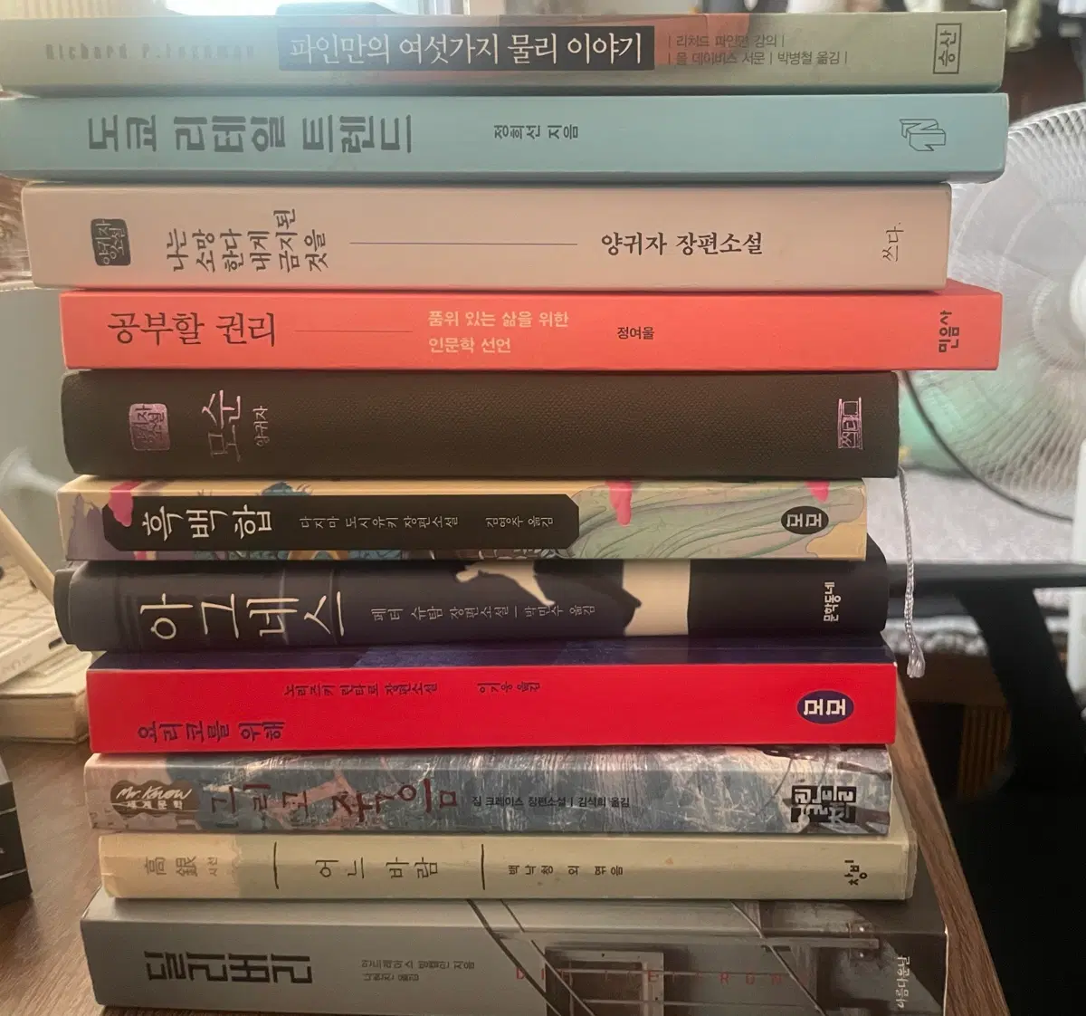 다양한 소설 및 인문학 도서