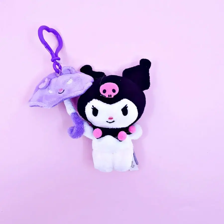 산리오 쿠로미 봉제인형 가방걸이_레인 키링