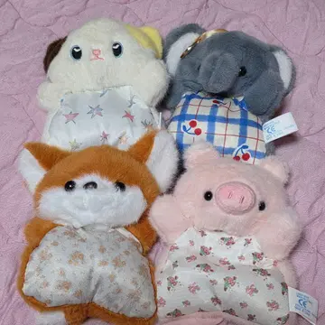 동물 봉제 인형 콩이 들어간 코끼리 고양이 여우 돼지 귀여운