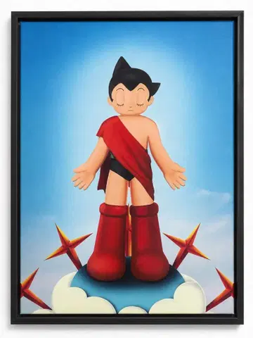 ASTRO BOY 철완 아톰 캔버스 아트 액자 포함 월 아트