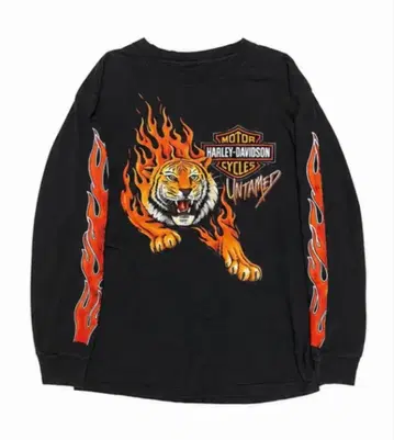 HarleyDavidson Tiger Flame Long Sleeve T