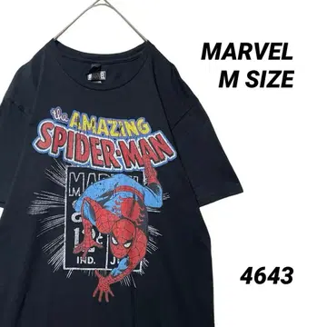 MARVEL 마블 어메이징 스파이더맨 아메리칸 코믹스 T셔츠 블랙 M