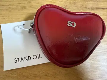 STAND OIL 하트형 키링 레드
