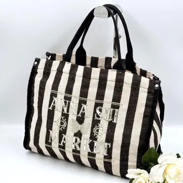 ANNA SUI MARKET 안나수이 마켓 스트라이프 토트백