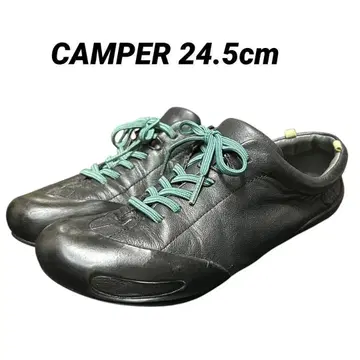 CAMPER 페우센다 가죽 39 약 24.5cm 블랙 플랫