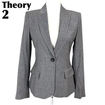 [새상품급] Theory 테일러드 자켓 원버튼 2 그레이 체크