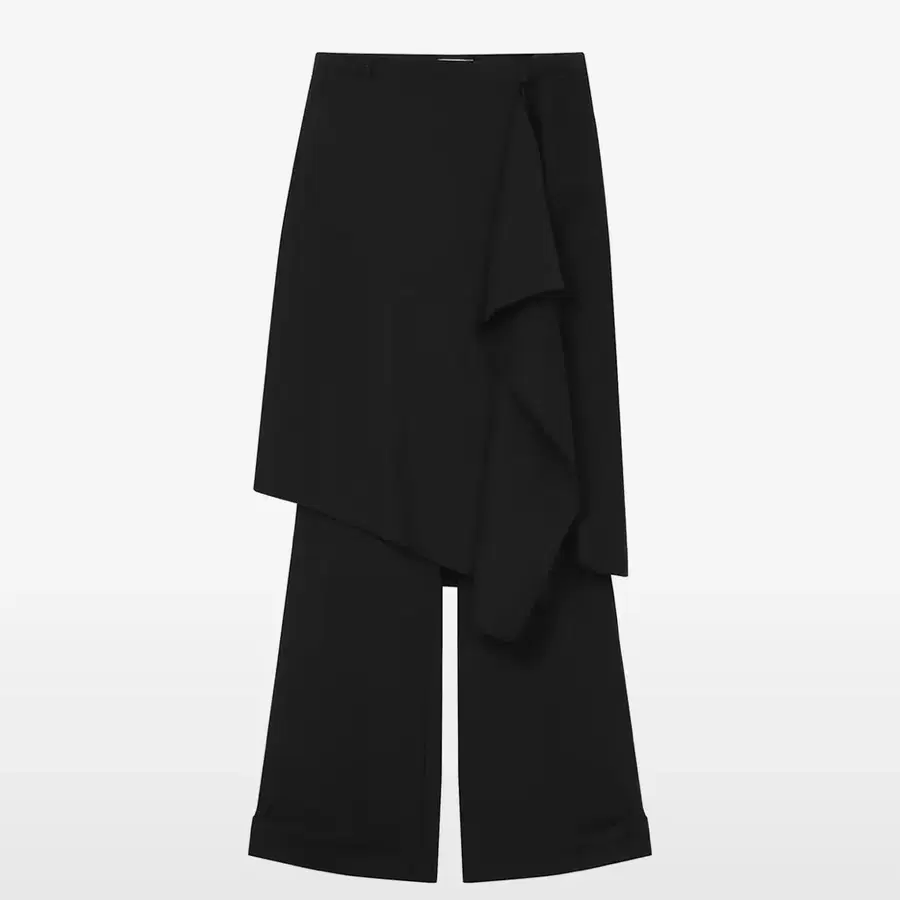 미세키서울 Draped midi skirt pants SET BLACK1