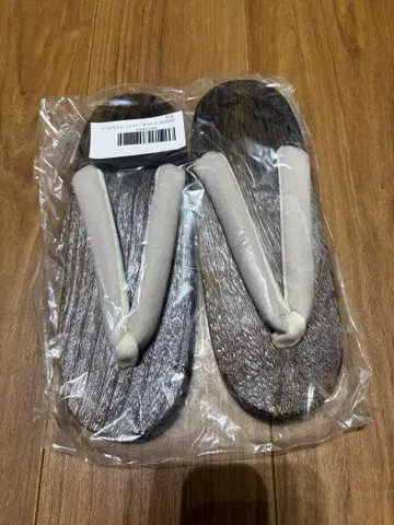 24cm 나뭇결 무늬 일본 나막신 하나오 그레이