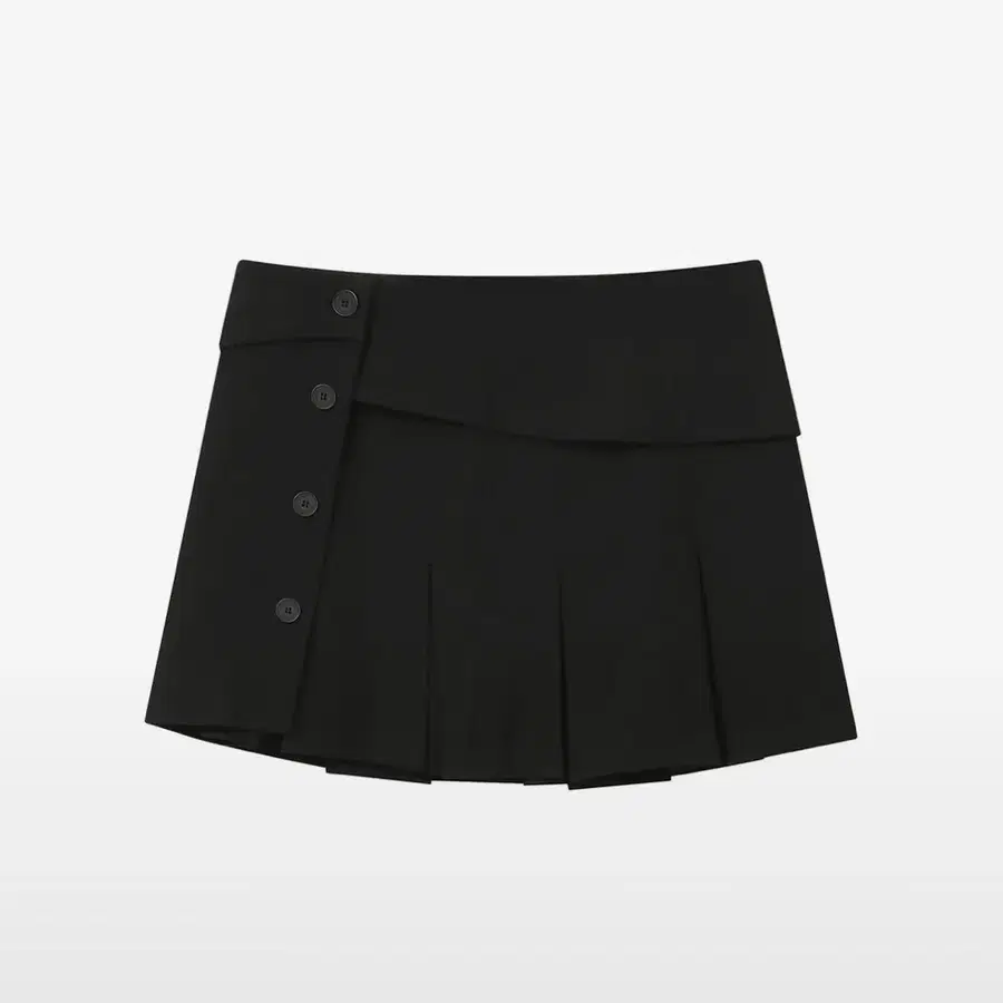 미세키서울 Pleats wrap mini skirt BLACK 1