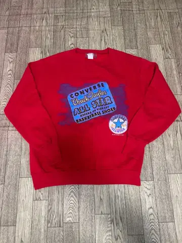 90s 컨버스 맨투맨 빨간색 USA제 빈티지 레어 M