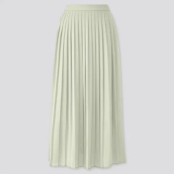 UNIQLO 쉬폰 플리츠 롱스커트
