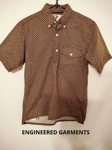 Engineered Garments 반팔 셔츠 올 패턴 XS