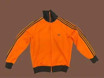 adidas 트랙 자켓 오렌지 블랙 M