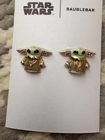 새상품 BAUBLEBAR 만달로리안 그로구 귀걸이 GROGU 스타 워즈