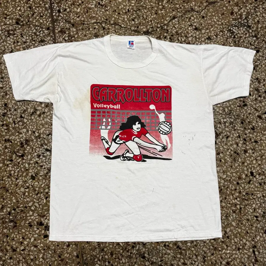 [L] 90s Russell 러셀 프린트 티셔츠