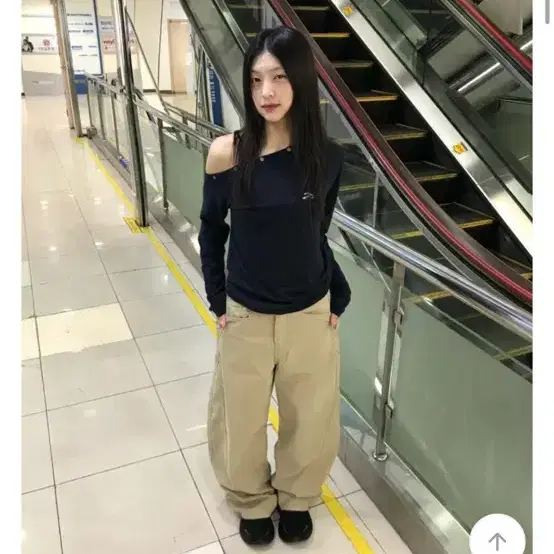 사이드 포켓 코튼 팬츠