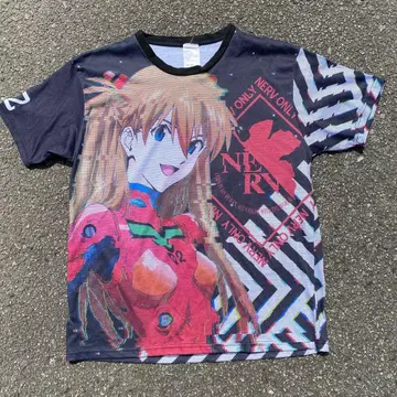 EVANGELION 아스카 T셔츠 에반게리온 아야나미 신지 L