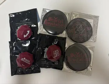 쿠즈하 Scarlet Invitation 링 라이트 캔뱃지