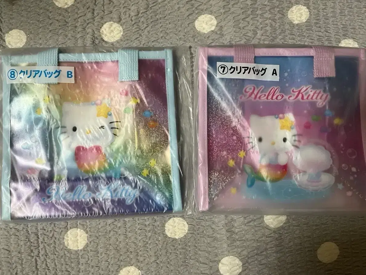헬로키티 쿠지 가방/클리어백